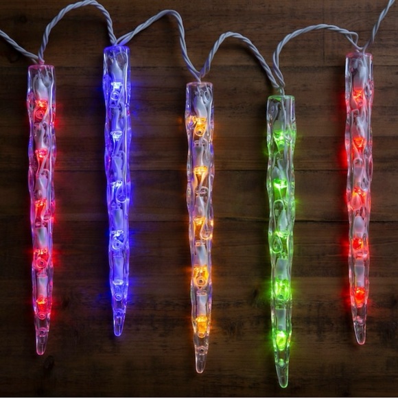 GE Color Choice Dual Color Warm White / Multi-Color 20 Ct LED Ice Icicle Lights - Picture 3 of 8